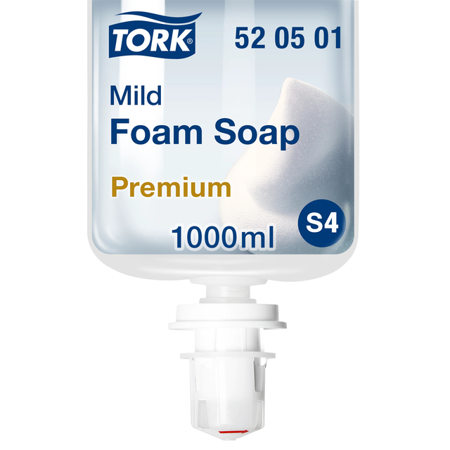Savon mains Tork S4 Premium 520501 mousse doux 1000ml