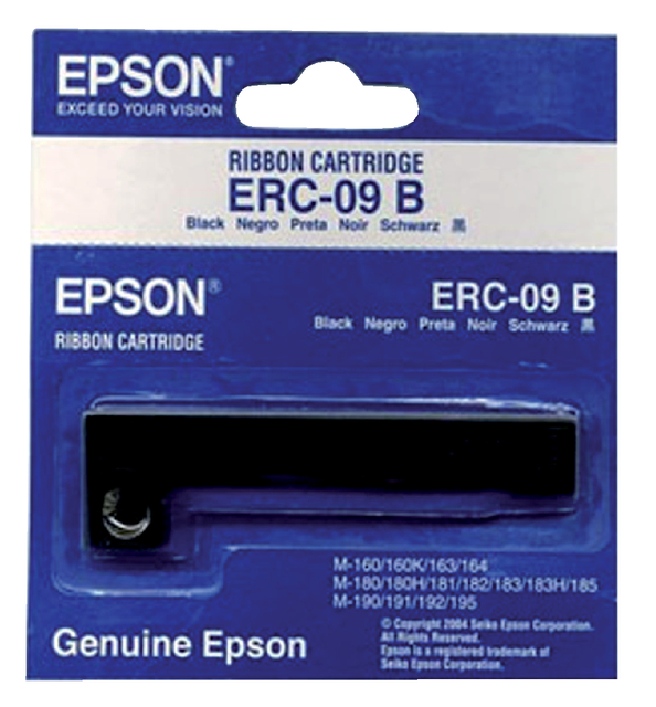 Ruban Epson S015166 pour ERC09 nylon noir