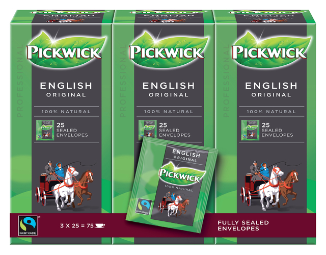 Thé Pickwick Fair Trade anglais 25x 2g