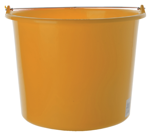 Seau plastique 12L jaune