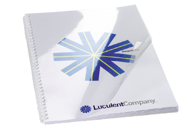 Couverture GBC A4 PVC 240 micron transparent 100 pièces