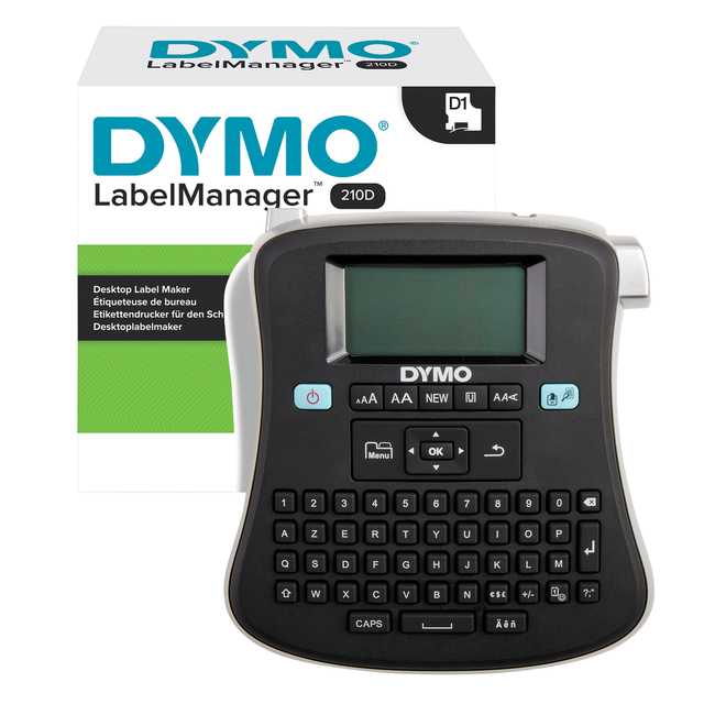 Etiqueteuse Dymo LabelManager 210D+ portable azerty 12mm noir
