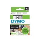 Ruban Dymo LAbleManager D1 polyester 6mmx7m noir sur blanc