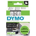 Ruban Dymo LabelManager D1 polyester 9mmx7m noir sur blanc
