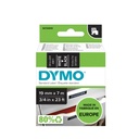 Ruban Dymo LabelManager D1 polyester 19mmx7m blanc sur noir