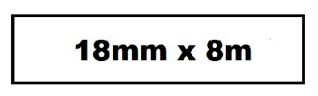 Ruban étiquette Quantore TZe-241 18mmx8m blanc/noir