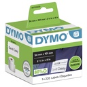 Etiquette Dymo LabelWriter carte nom 54x101mm rouleau 220 pièces blanc