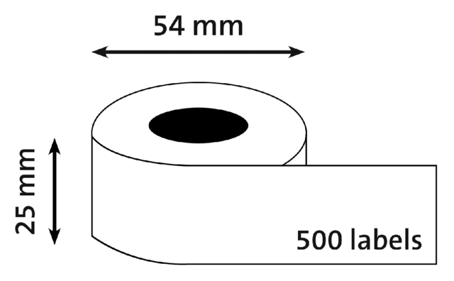 Etiquette Quantore 11352 54x25mm adresse blanc 500 pièces