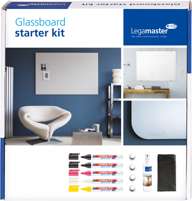 Glasbord Legamaster starterkit