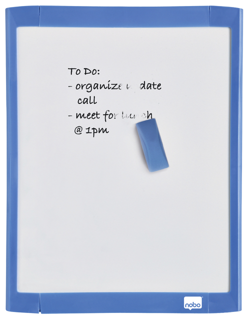 Tableau blanc Nobo 21,6x28cm magnétique assorti