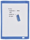 Tableau blanc Nobo 21,6x28cm magnétique assorti