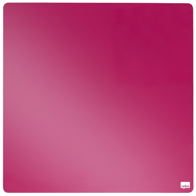 Whiteboard Nobo tegel 36x36cm roze magnetisch