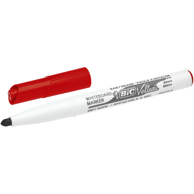 Marqueur tableau blanc BIC Velleda 1741 ogive Medium rouge