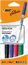 Marqueur tableau blanc BIC Velleda 1744 ogive Medium assorti étui carton 4 pièces