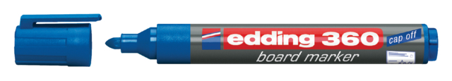 Marqueur tableau blanc edding 360 ogive 1,5-3mm bleu