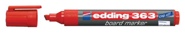 Marqueur tableau blanc edding 363 biseau 1-5mm rouge
