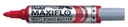 Whiteboardmarker Pentel MWL5M Maxiflo rond 3mm rood
