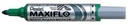 Whiteboardmarker Pentel MWL5M Maxiflo rond 3mm groen