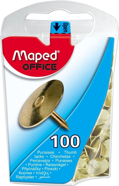 Punaises Maped messing 100 stuks