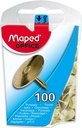 Punaises Maped messing 100 stuks