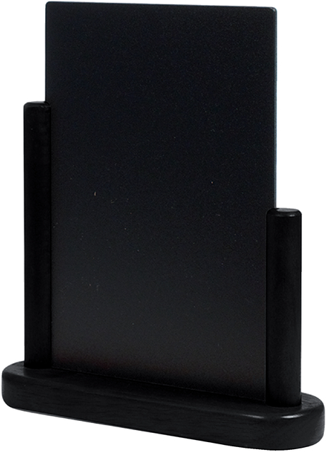 Ardoise de table Securit 230x200x60mm bois noir