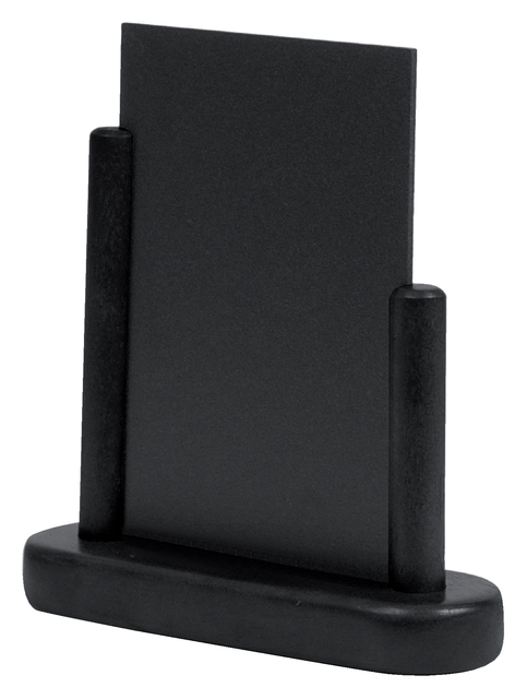 Ardoise de table Securit 170x160x50mm bois noir