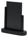 Ardoise de table Securit 170x160x50mm bois noir