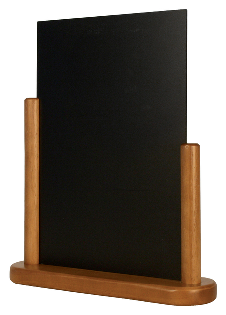 Ardoise de table Securit 323x270x71mm bois teck