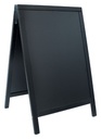 Panneau trottoir Securit 550x850x30mm bois noir
