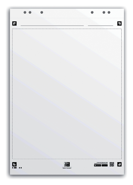 Papier chevalet Oxford Smart 650x980mm uni 90g 20 feuilles
