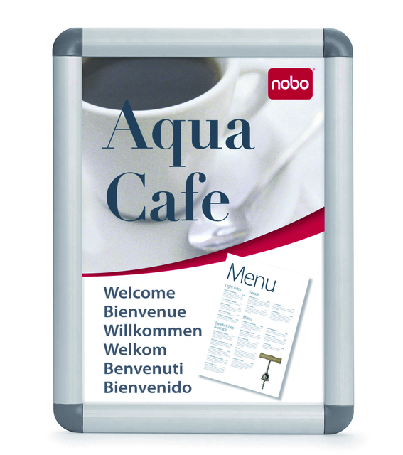 Porte-affiches clipsable Nobo Premium Plus 70x100cm aluminium