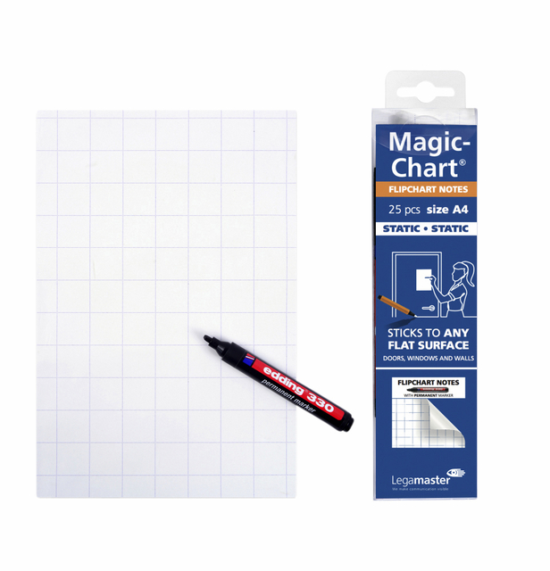Magic-chart notes Legamaster flipchart 20x30cm 25 vel wit