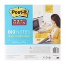 Scrum Big Notes Post-it Super Sticky BN11-EUU 279x279mm jaune 30 feuilles