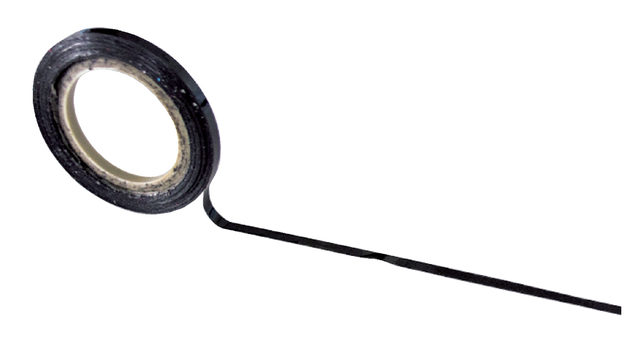 Ruban de matrice autocollant 3mmx10m noir