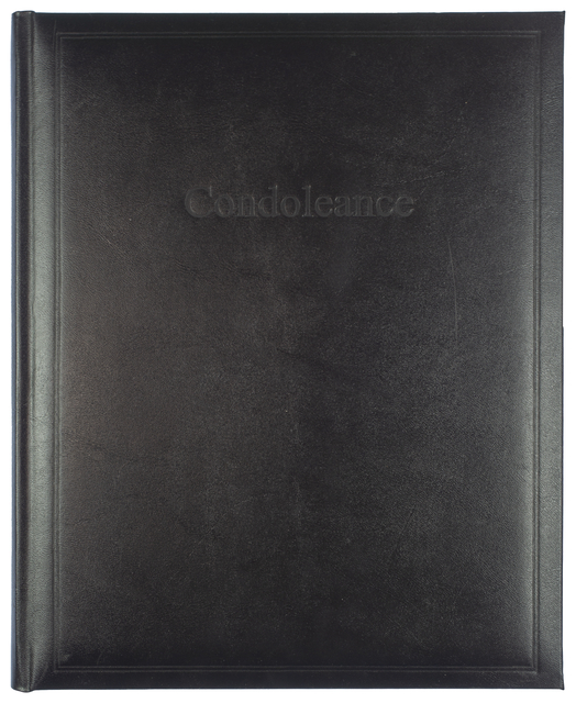 Livre de condoléance Kangaro 260x210mm noir NL