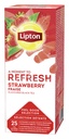 Thé Lipton Refresh fraise 25x 1,5g