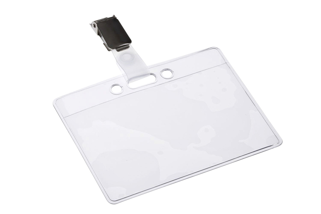 Badge Europel avec bande + pince 90x60mm