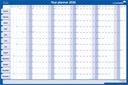 Planning annuel 2026 Legamaster 90x60cm horizontal laminé enroulable EN