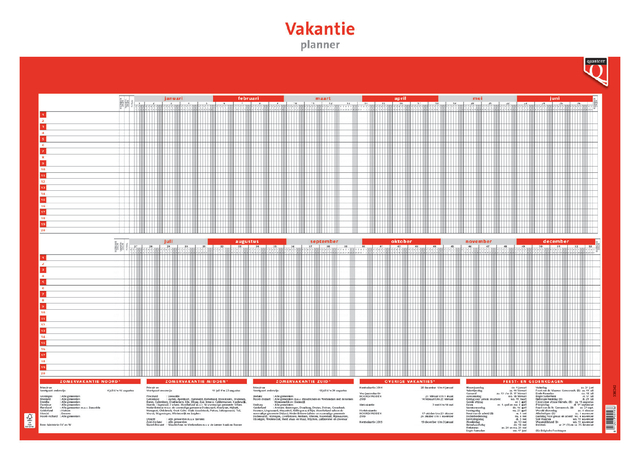 Planning vacances 2026 Quantore
