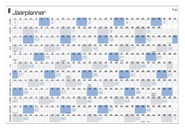Jaarplankalender 2026 Quantore A1 84x57cm