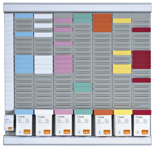 Planbord Nobo kantoorplanning T-kaart nr.2 met 24 sleuven