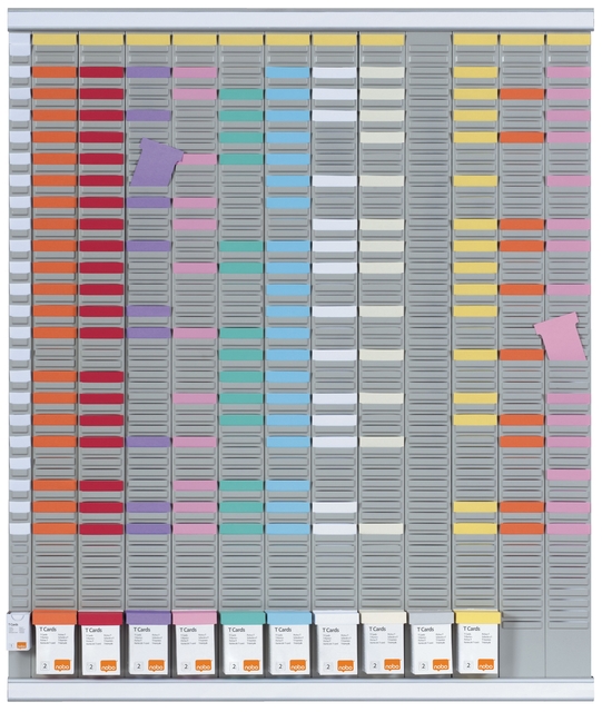 Kit Planning annuel à fiches T Nobo 54 fentes n°2