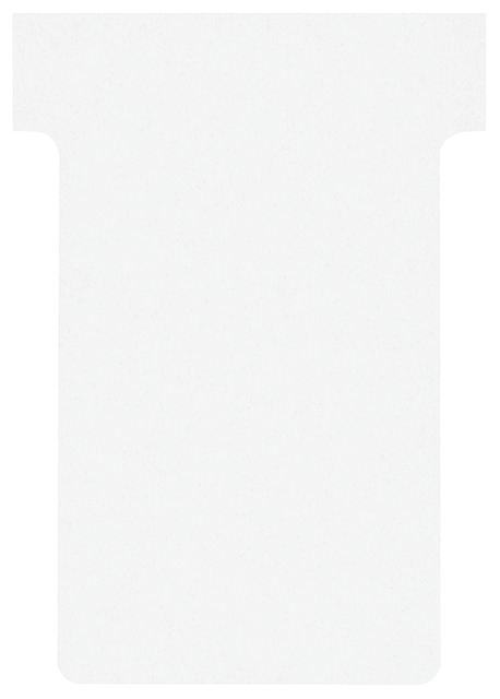 T-kaart Nobo nr.2 48mm wit 100 stuks
