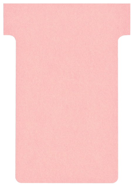 T-kaart Nobo nr.2 48mm roze 100 stuks