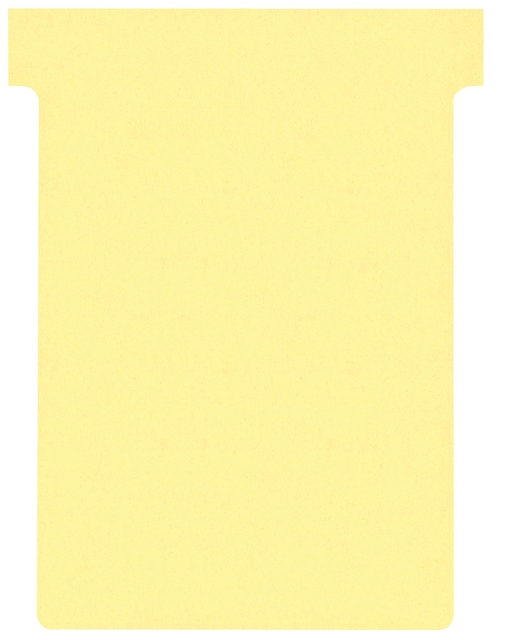Fiche-T planning Nobo n°3 80mm jaune 100 pièces