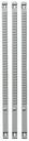 Elément planning Djois Format 1 15mm 50 encoches gris