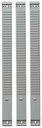 Elément planning Djois Format 2 48mm 50 encoches gris
