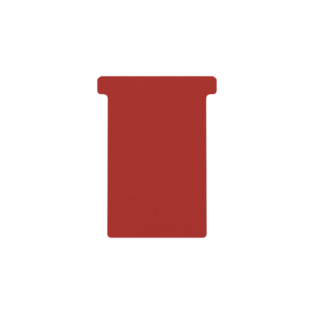 Fiche-T pour planning Djois Format 3 77mm rouge 100 pièces