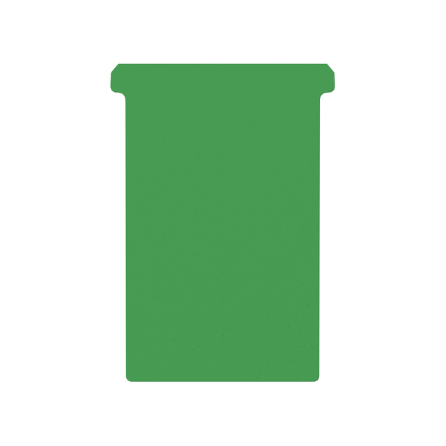 Fiche-T pour planning Djois Format 4 107mm vert 100 pièces