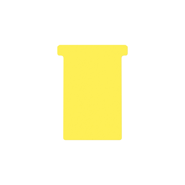 Fiche-T pour planning Djois Format 3 77mm jaune 100 pièces